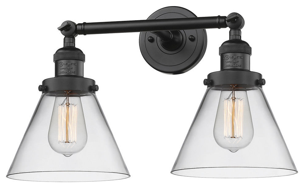 Innovations Lighting 208-Bk-G42 2 Light Bathroom Fixture