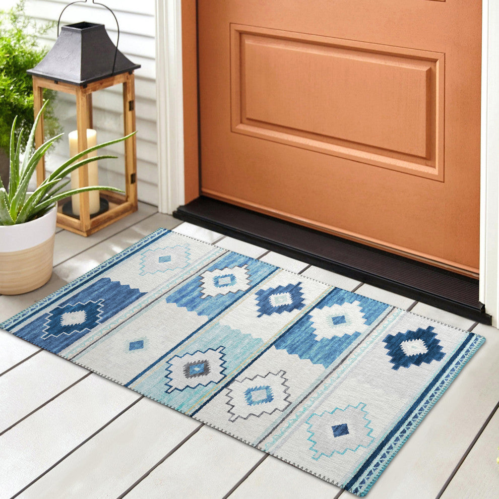Indoor/Outdoor Phoenix PH1 Pacifica Machine Washable 1'8" x 2'6" Rug