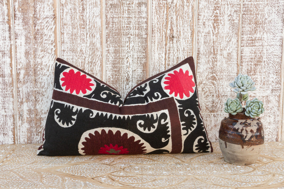 Tahmina Gul Suzani Lumbar Pillow