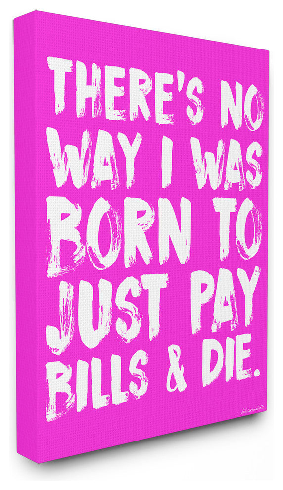More To Life Paint Look Typography Stretched Canvas Wall Art, 16x20
