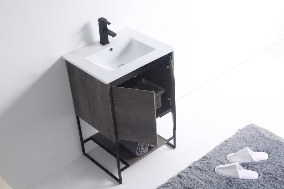 Urbania Vanity Set, Gray, 20", Single Sink