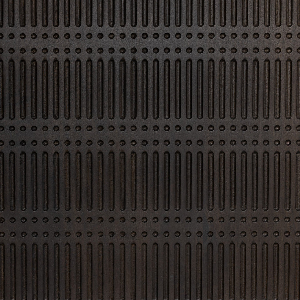 Kelby Bookcase Carved Vintage Brown, Vintage Brown, Gunmetal