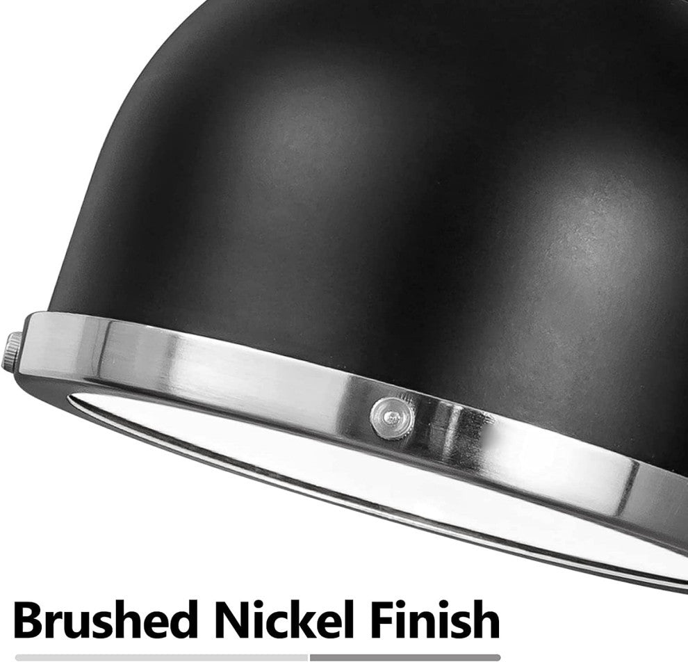 Gooseneck Wall Sconce Light fixture black dome industrial wall mount lamp