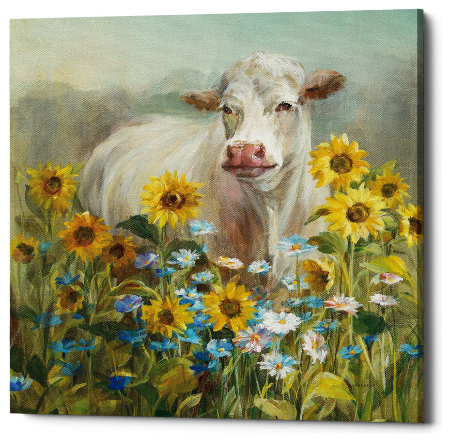 Epic Graffiti "Farm and Field I v2 Crop" by Danhui Nai Giclee Canvas, 12"x12"