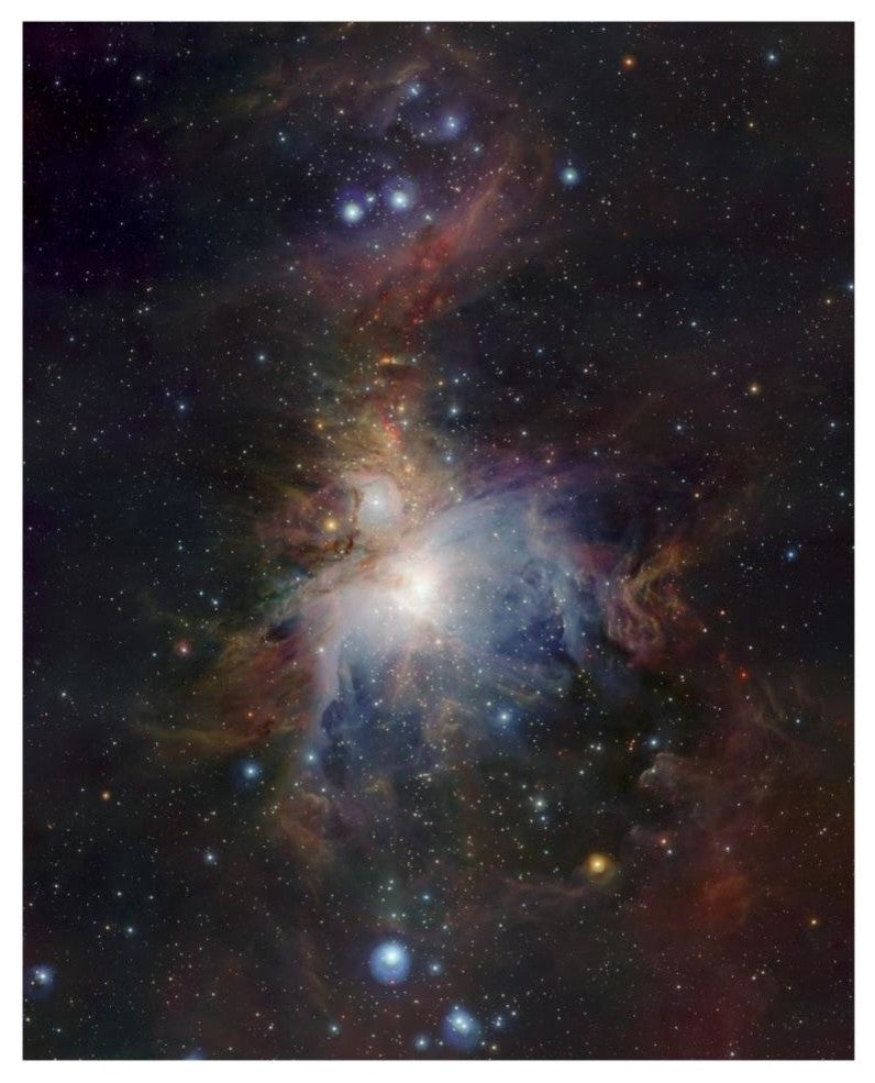 "VISTA's infrared view of the Orion Nebula" Paper Art, 30"x37"