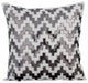 Gray Decorative Pillow Shams 24"x24" Faux Leather, Steely Progress