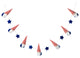 6' Fabric Patriotic Gnome Garland
