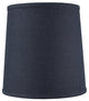 10"x12"x12" Parchment Drum Lampshade, Textured Slate Blue