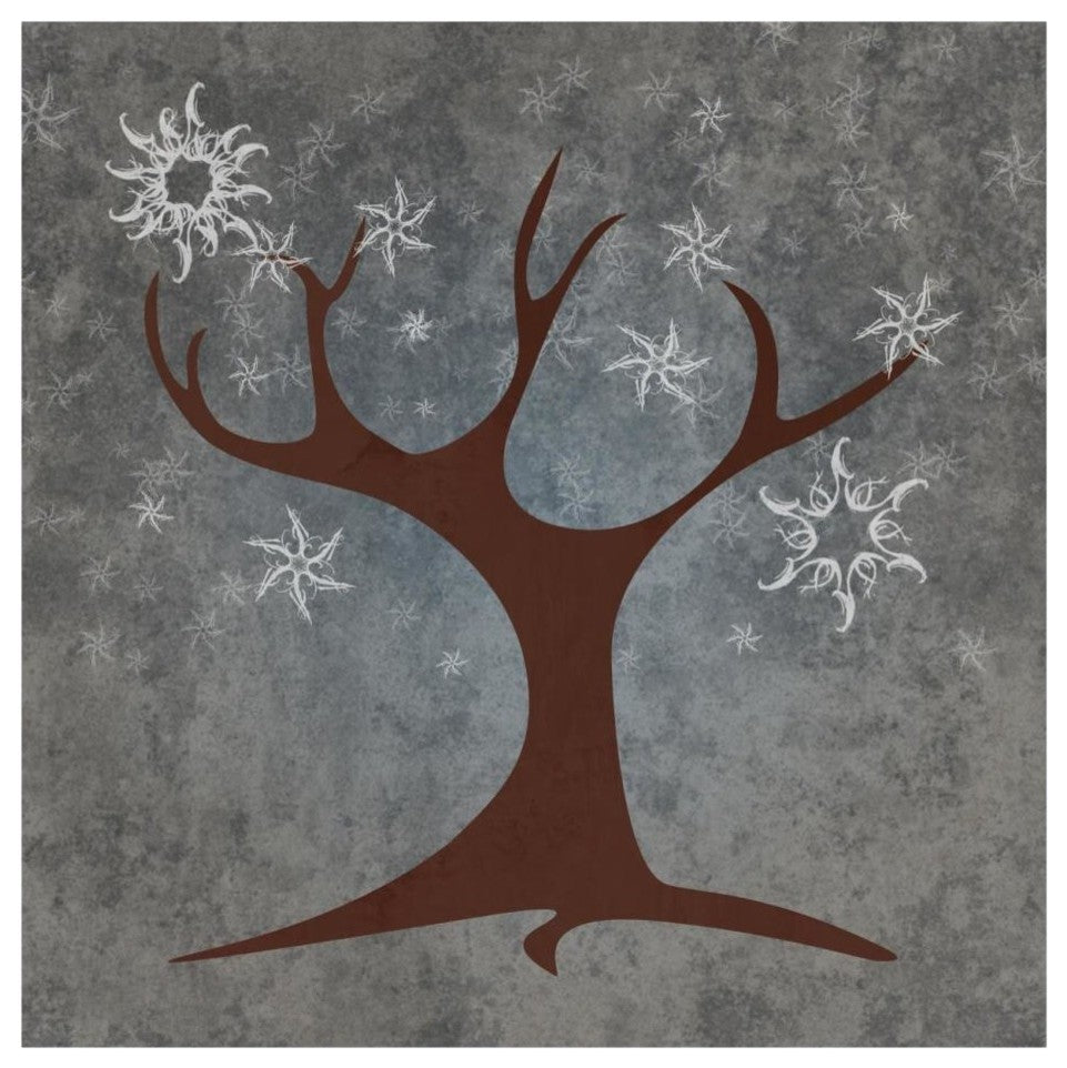 "Tree Winter" Digital Paper Print by BG.Studio, 26"x26"