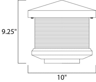 Maxim 55736 Triumph LED 1 Light 10"W Integrated LED Landscape - Earth Tone