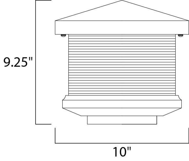 Maxim 55736 Triumph LED 1 Light 10"W Integrated LED Landscape - Earth Tone