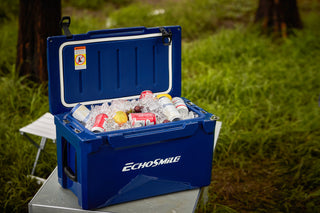 EchoSmile 30 qt. Rotomolded Cooler, Dark Blue