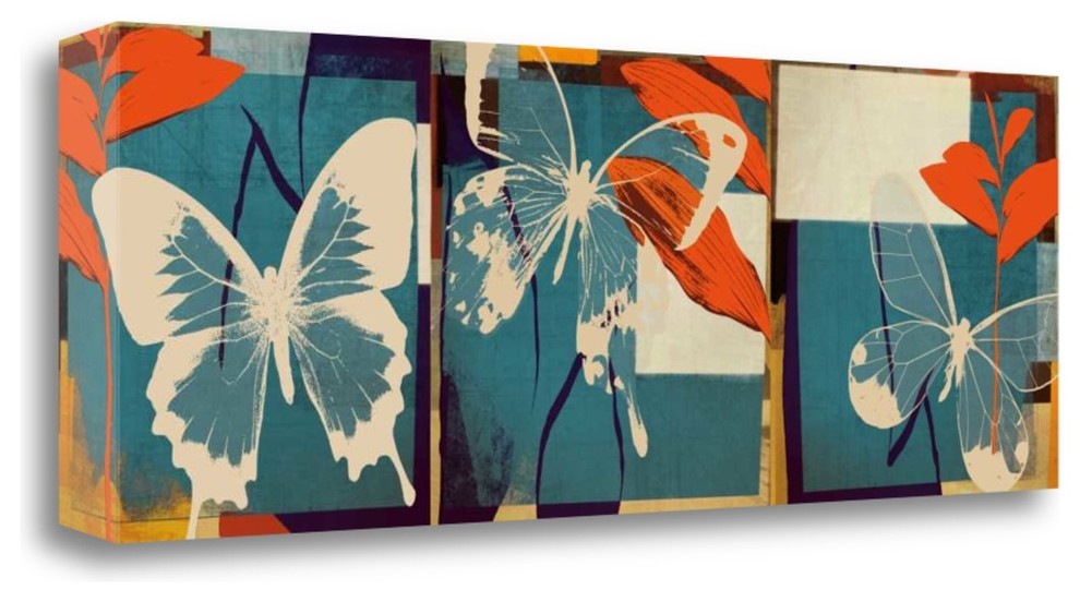 "Butterflies VIola" By Noah, Giclee Print on Gallery Wrap Canvas, Ready to Hang