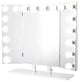 Trifecta Pro Vanity Mirror, White, Led Globe Bulbs