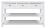 Gewnee Retro Design Console Table With Two Open Shelves