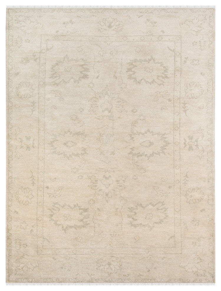 Maya Cotï¿½ Area Rug, Gray, 2' x 3', Bordered