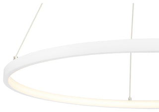 Access Lighting 52068LEDD/ACR Anello 24"W LED Ring Chandelier - Matte White