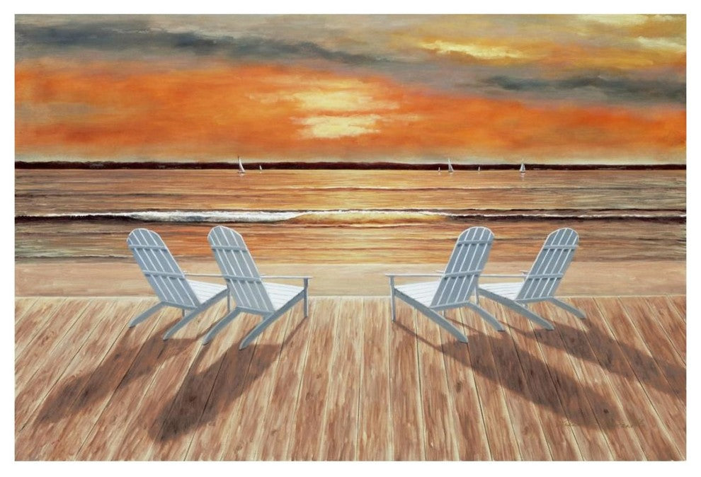 "Sunset for Four" Digital Paper Print by Diane Romanello, 26"x18"