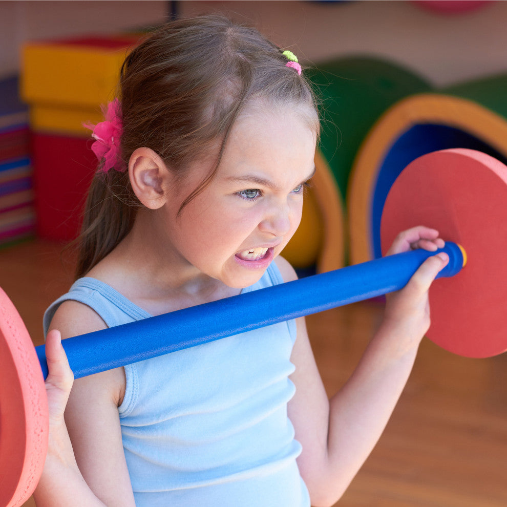Kids Weight Bench Set Toddler Gym for Beginner Exercises, Weightlifting