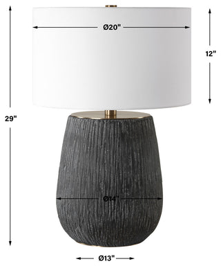 Uttermost Americana Aged Black Table Lamp