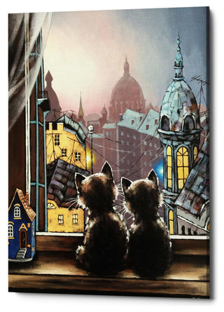 Epic Graffiti "Romantics" by Alexander Gunin, Giclee Canvas Wall Art, 12"x18"