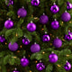 Holiday Xmas 30 Count 2.5" Shatterproof Ornament Set With Re-Useable Container