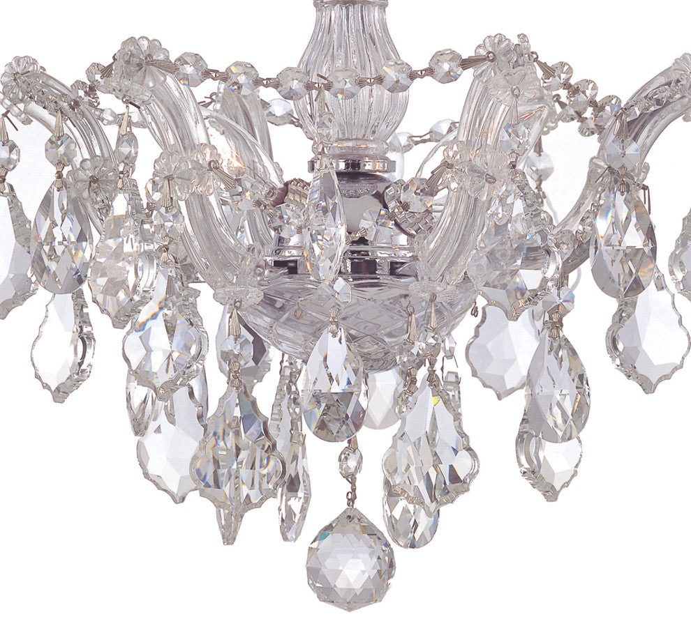 Crystorama Lighting Group 4430-CL-MWP Maria Theresa 3 Light 14"W - Polished