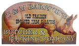 Ham & Bacon Retro Advertising Pig Sign