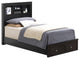 Burlington Twin Storage Bed, Black