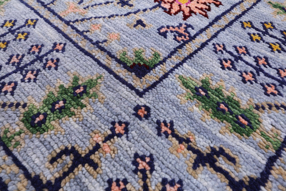 Turkish Oushak Hand-Knotted Wool Rug 4' 2" X 6' 1" - Q15334