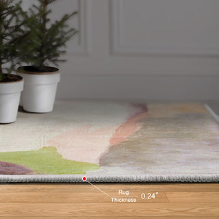 Abstract III Abstract Art Area Rug, 5'x7.5'