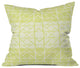 Gneural Shifting Pyramids Lemon Outdoor Throw Pillow