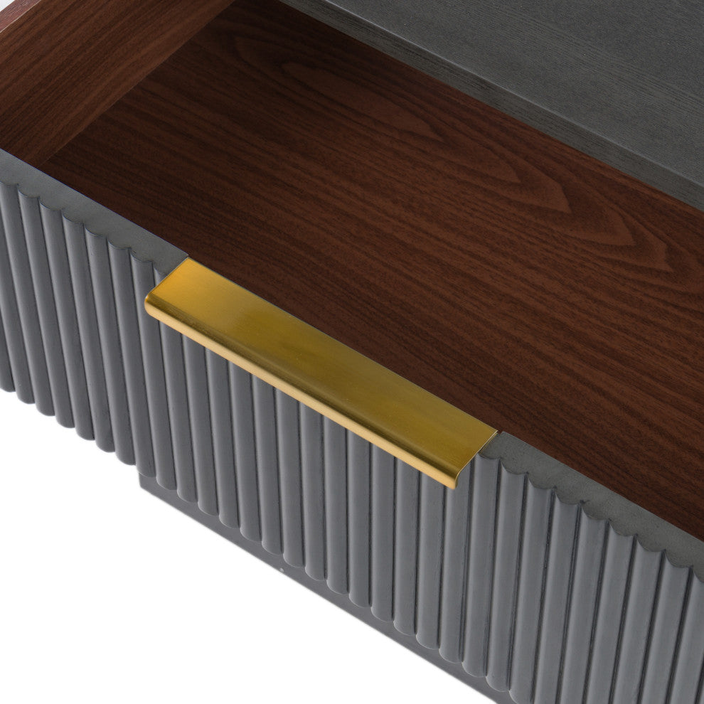 Nova Domus Santa Monica Modern Grey Wash Nightstand