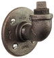 Industrial Pipe Hook bathroom towel hook, Black Pipe, Single, Without Knob