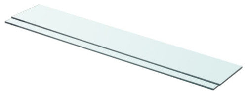 vidaXL Wall Shelf Floating Shelf Display Shelf Wall Mounted 2 Pcs Tempered Glass