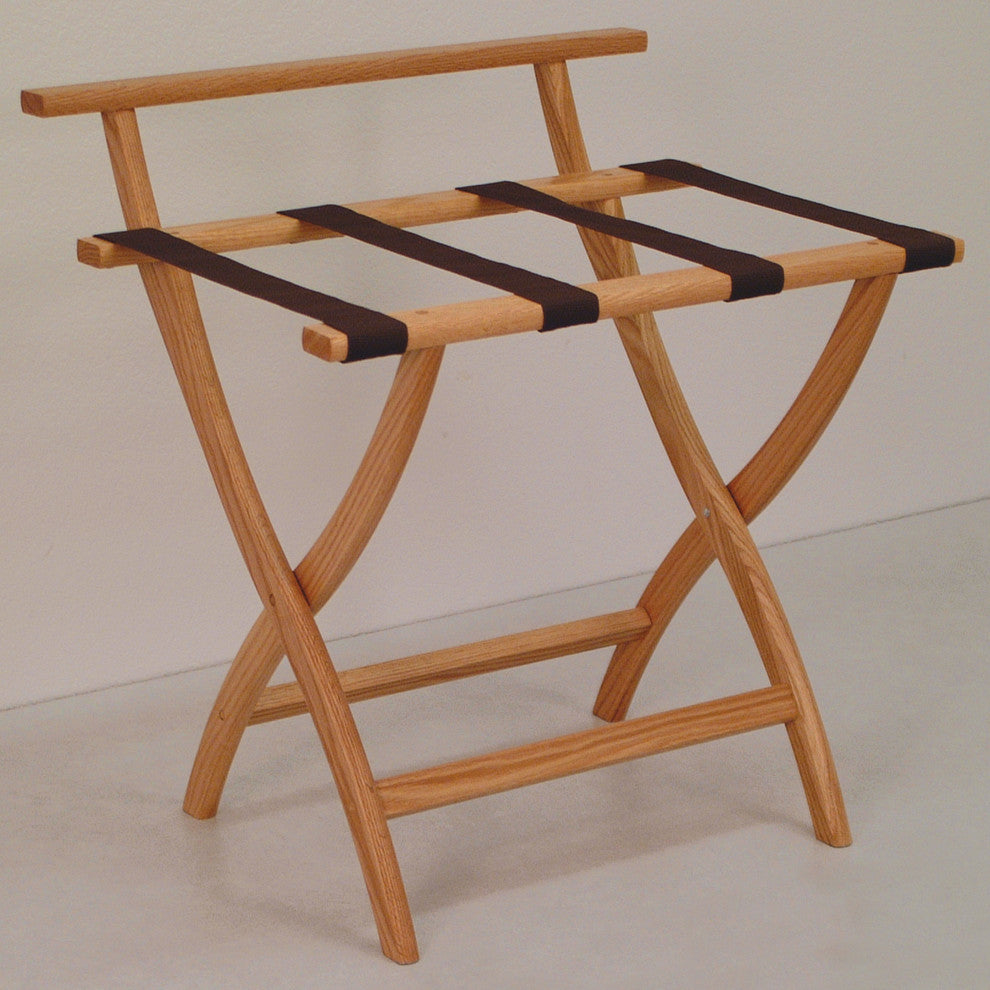 WallSaver Luggage Rack, Light Oak