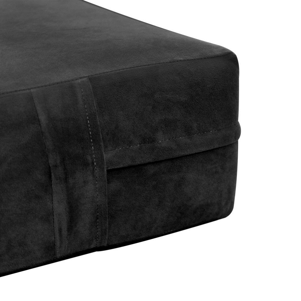 Knife Edge 8" Twin Size 75x39x8 Velvet Indoor Daybed Mattress |COVER ONLY|-AD350