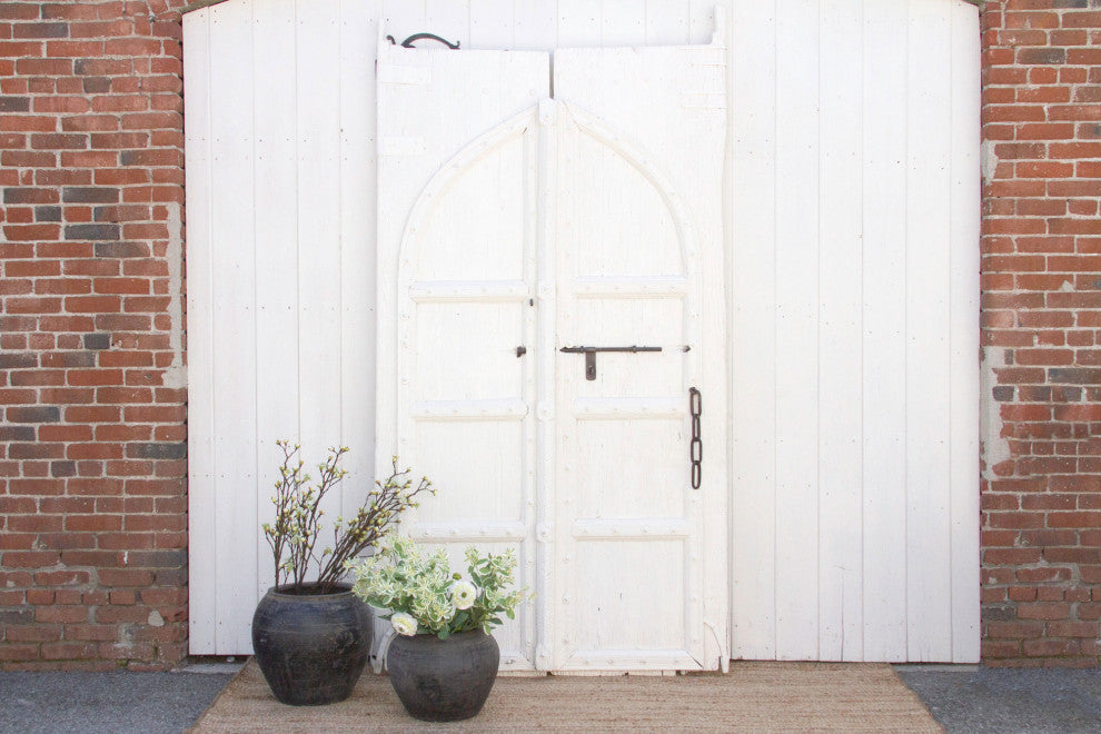 Pair of Antique Arched Entrance Doors