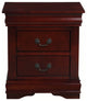 Acme Louis Philippe Nightstand Cherry