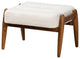 Ester Cream Boucle Ottoman Footstool
