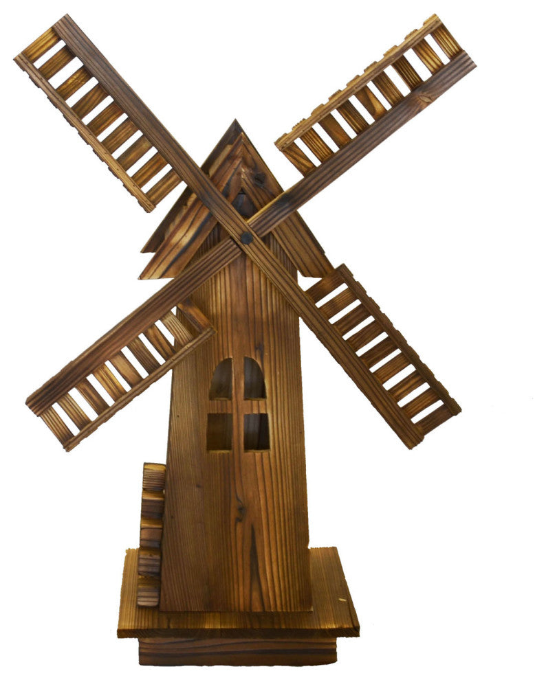 Classic Old-Fashioned Wooden Dutch Windmill