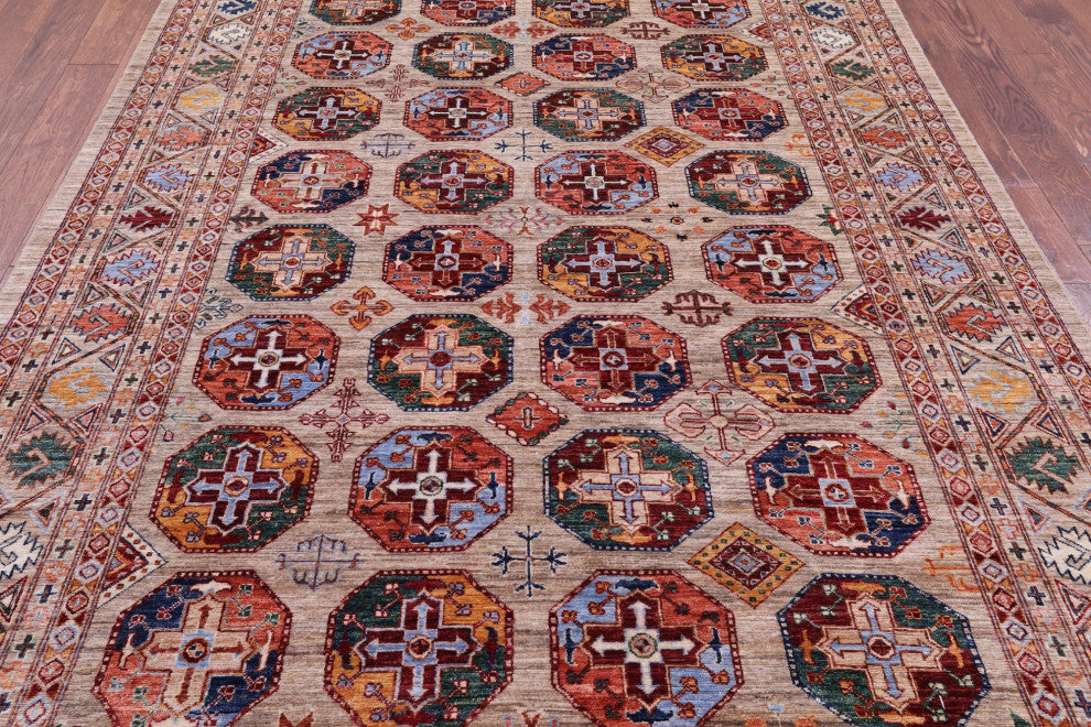 6' 9" X 10' 4" Bokhara Hand Knotted Wool Rug - Q12774