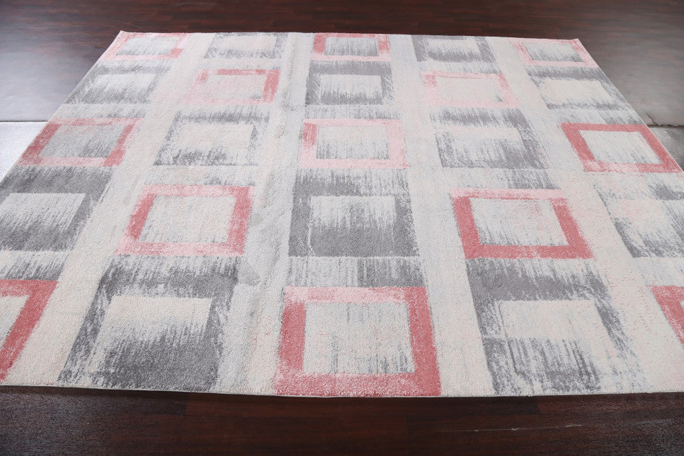 Geometric Turkish Transitional Oriental Area Rug Contemporary Carpet 8x10