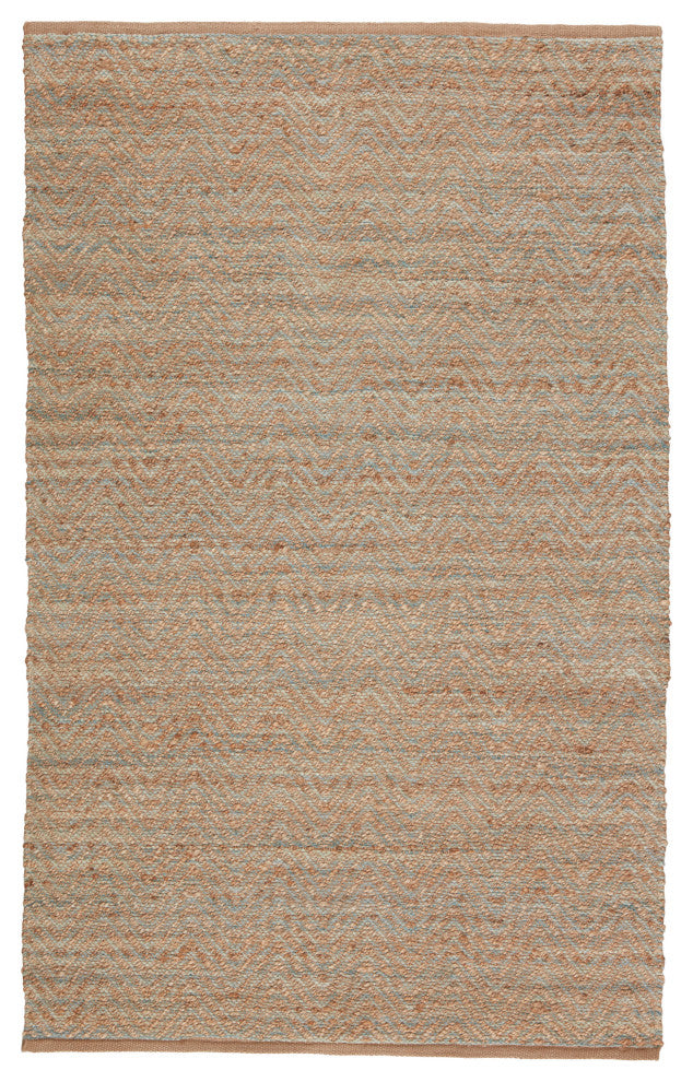Jaipur Living Reap Natural Chevron Tan/Green Area Rug, 8'x10'
