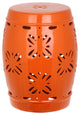 Safavieh Indoor-Outdoor Sakura Garden Stool, Orange