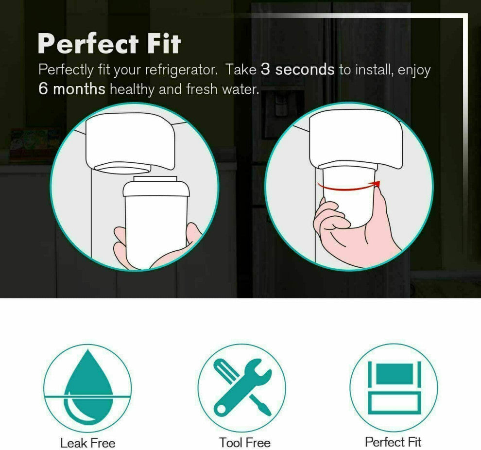 3 Pack GE MWF GWF Replacement Refrigerator Water Filter 46-9991 46-9905