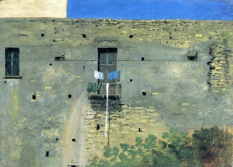 Thomas Jones Wall in Naples Premium Canvas Print