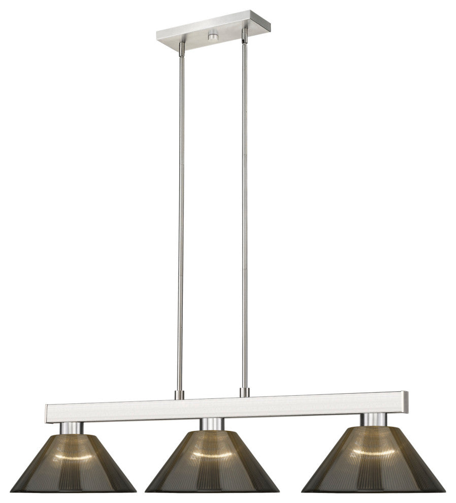 Z-Lite 152-ARS Cobalt 3 Light 50"W Linear Pendant - Matte Black