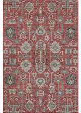Premium Machine Washable Mayfield AMF697 Red 5' x 7'6" Rug