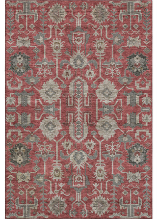 Premium Machine Washable Mayfield AMF697 Red 5' x 7'6" Rug